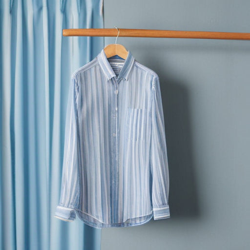 ADD TO WISHLIST - Classic Blue Striped Genderfluid Shirt*