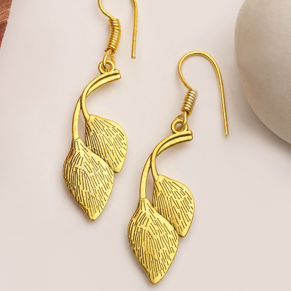 Twin Leaf Earrings by SSS