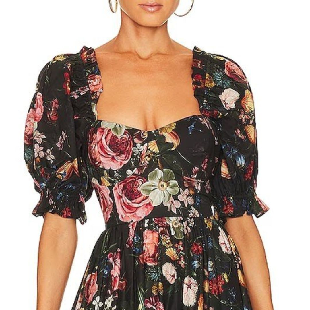 Floral Printed Summer Maxi Dress